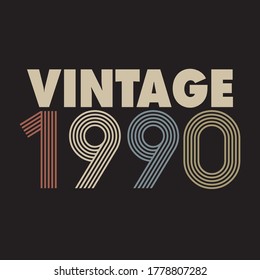 1990 vector vintage retro tshirt design 
