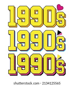 1990s 90s Style Neon Type, Funny Birthday, Birthdate, Birthday Special shirt, poster, thumbnail, SVG, vector svg