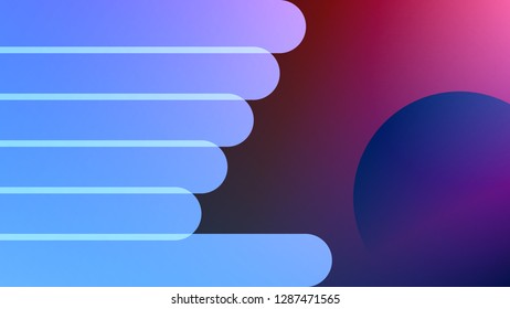 1990s Abstract Computer Background. Nineties Shape Patterns with Bright Colors. Blue and Red Generic Digital Background with Shading. Internet Web Design Concept.