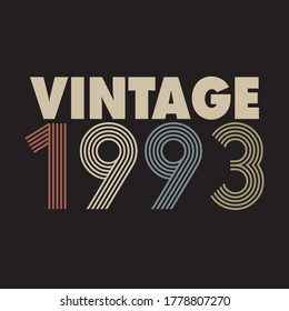 1993 vector vintage retro tshirt design 
