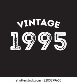 1995 vintage retro t shirt design vector