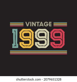 1999 vintage style t shirt design vector