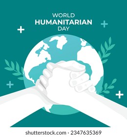 19 de agosto Día mundial de la ayuda humanitaria plantillas de vectores, Día mundial de la ayuda humanitaria Diseños de publicaciones en medios sociales