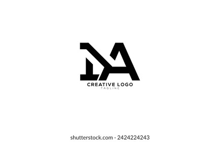 1A NA Abstract initial monogram letter alphabet logo design