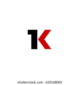 1k letter vector logo. lk letter vector logo