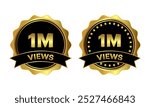 1M Views celebration background design. 