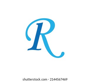 1r Letter Luxurious Logo Design Vector Stock Vector (Royalty Free ...