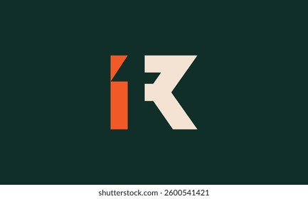 1R monogram vector logo design