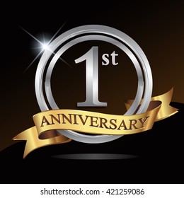 One Year Anniversary Logo Images, Stock Photos & Vectors | Shutterstock