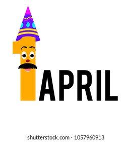 1st April fun text design