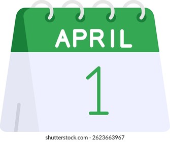 1st of April Line vector Icon Design