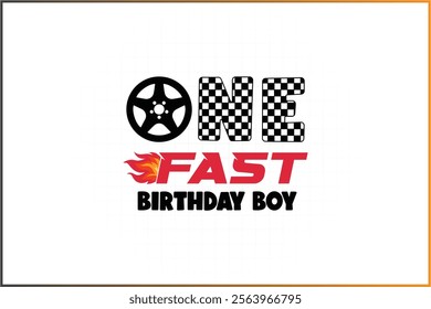 1st birthday T-shirt design - Race T-shirt design