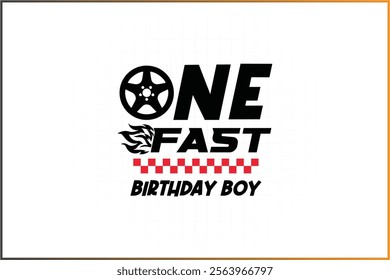 1st birthday T-shirt design - Race T-shirt design