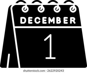 1st of December Line vector Icon Design