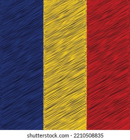 1st December Romania Great Union Day Flag Design