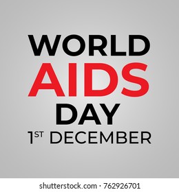 1st December World Aids Day concept. Vector illustration EPS 10