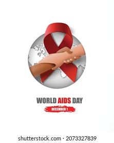 1st December, World Aids Day.Banner Background Illustration.