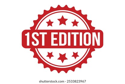 Vector de sello de sello de goma de la primera edición