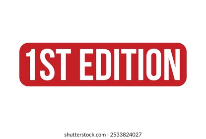 1st Edition Rubber Stamp Seal Vector
