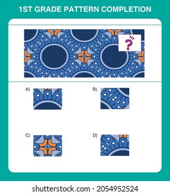 1st Grade Pattern Completion Questions