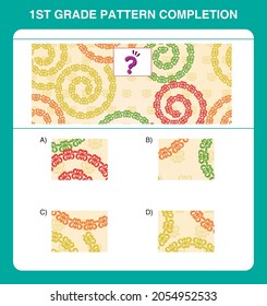 1st Grade Pattern Completion Questions