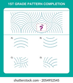 1st Grade Pattern Completion Questions