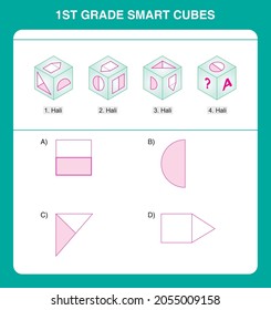1st grade smart cube questions
