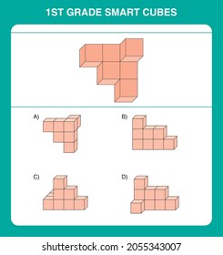 1st grade smart cube questions