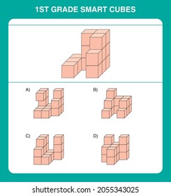 1st grade smart cube questions