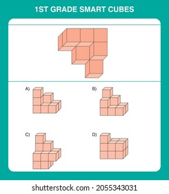 1st grade smart cube questions