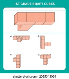 1st grade smart cube questions