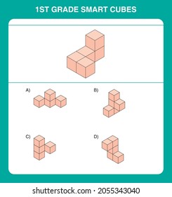 1st grade smart cube questions