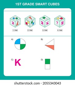 1st grade smart cube questions