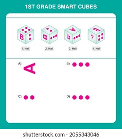1st grade smart cube questions