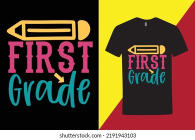 1st Grade T-shirt For High School College Student - Creative High School T Shirt - Cool T Shirt For High School Student 