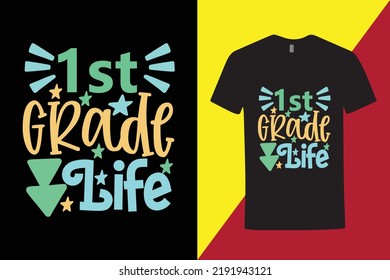 1st Grade T-shirt For High School College Student - Creative High School T Shirt - Cool T Shirt For High School Student 