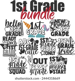 1st Grade Vector Designs Bundle