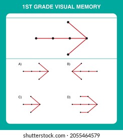 1st grade visual memory questions