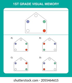 1st grade visual memory questions