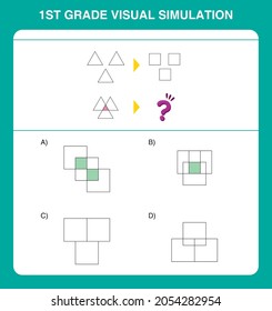1st grade visual simulation questions