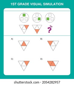 1st grade visual simulation questions