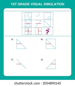 1st grade visual simulation questions