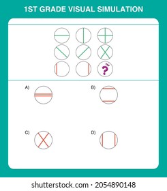 1st grade visual simulation questions