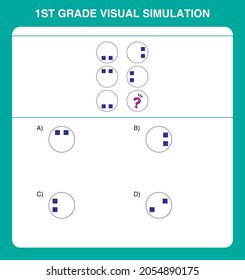 1st grade visual simulation questions