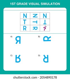 1st grade visual simulation questions