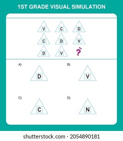 1st grade visual simulation questions