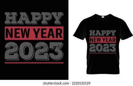 1st Happy new year t-shirt design 