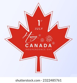 1st july canada country celebration greeting design. canada independence day, national day, big celebration, complete with canadian flag and balloons