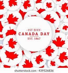 1st july canada day background