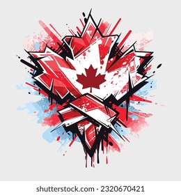 1st of July Canada Day T-Shirt Design Vector